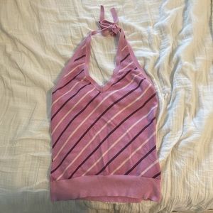 GAP KNIT Y2K HALTER TOP